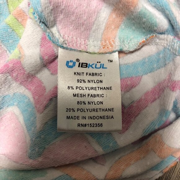 IBKUL Sun Protection Shirt UPF 50+ Women's Large Multicolor Floral Ruffle Top - Picture 9 of 11